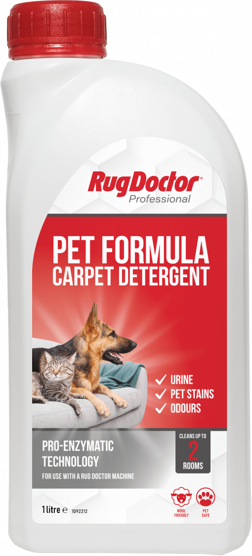 Rug Doctor carpet detergent is a deep cleaning solution for carpets and upholstery