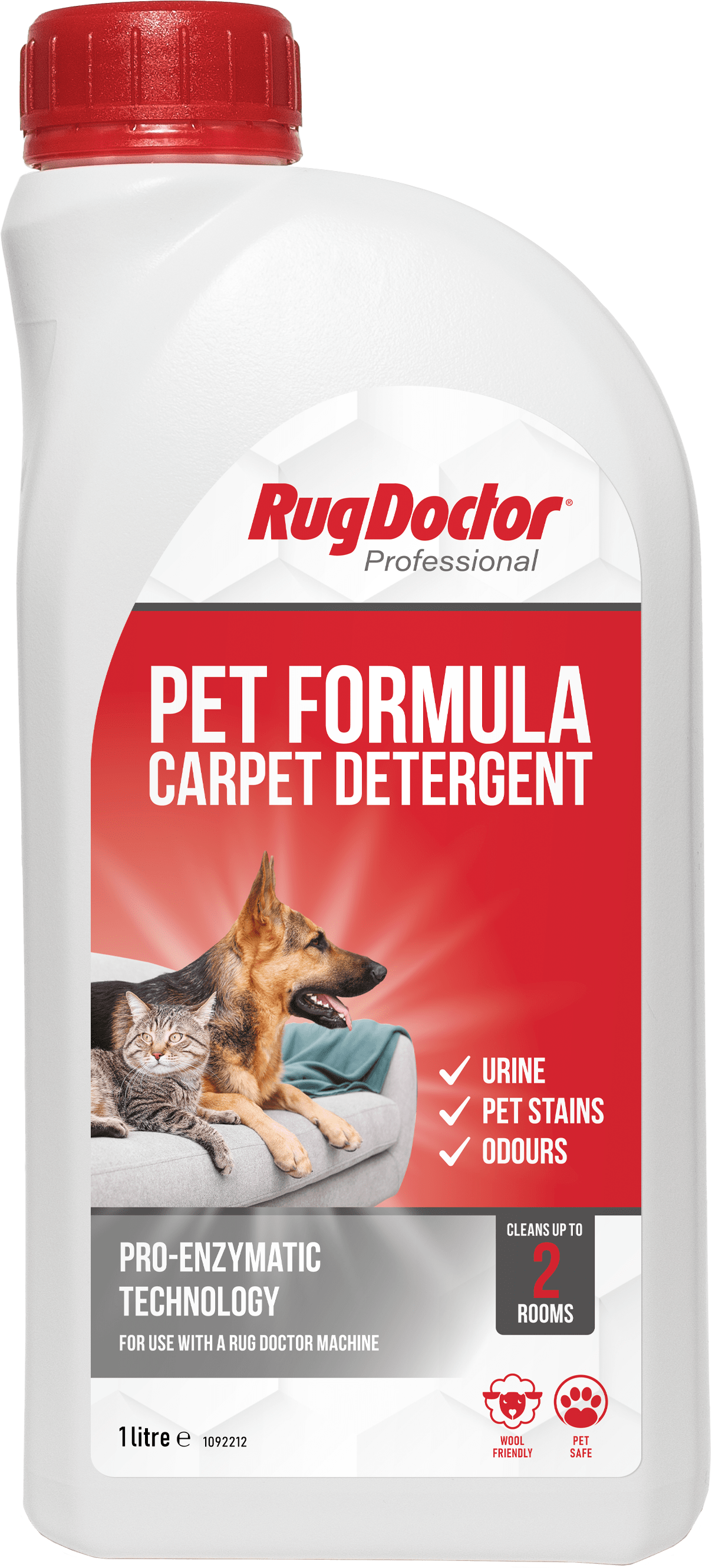 Pet Formula Carpet Detergent 1ltr Rug Doctor