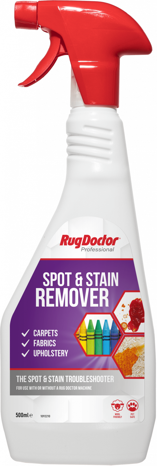 Remove spots and stains with Rug Doctors spray