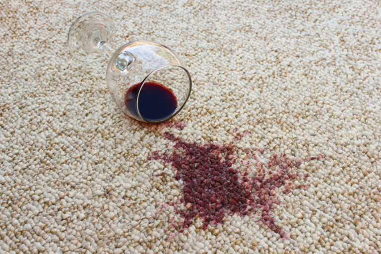 red wine spill