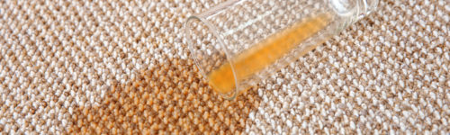 juice spilled on carpet