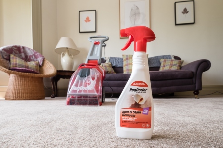 Spot and Stain Remover and Rug Doctor machine at home