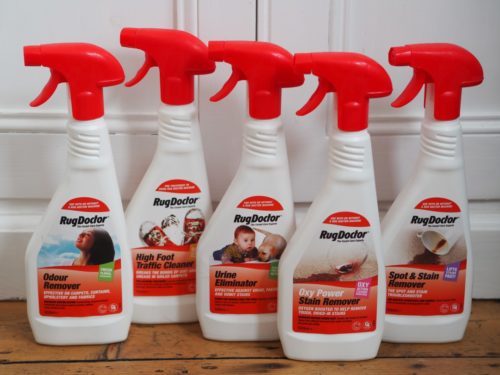 Range of RugDoctor Cleaning Solutions
