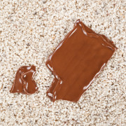 Chocolate bar on carpet