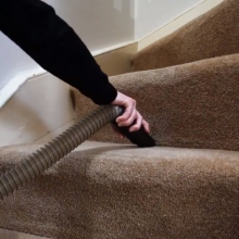 Rug Doctor Hand Tool cleaning stairs