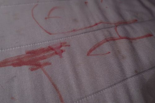 Crayon Marks on Sofa