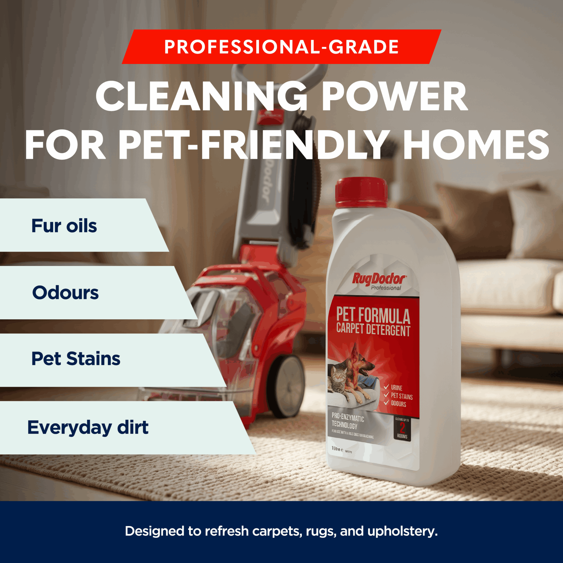 Pet Formula Carpet Detergent - 1ltr - Image 2