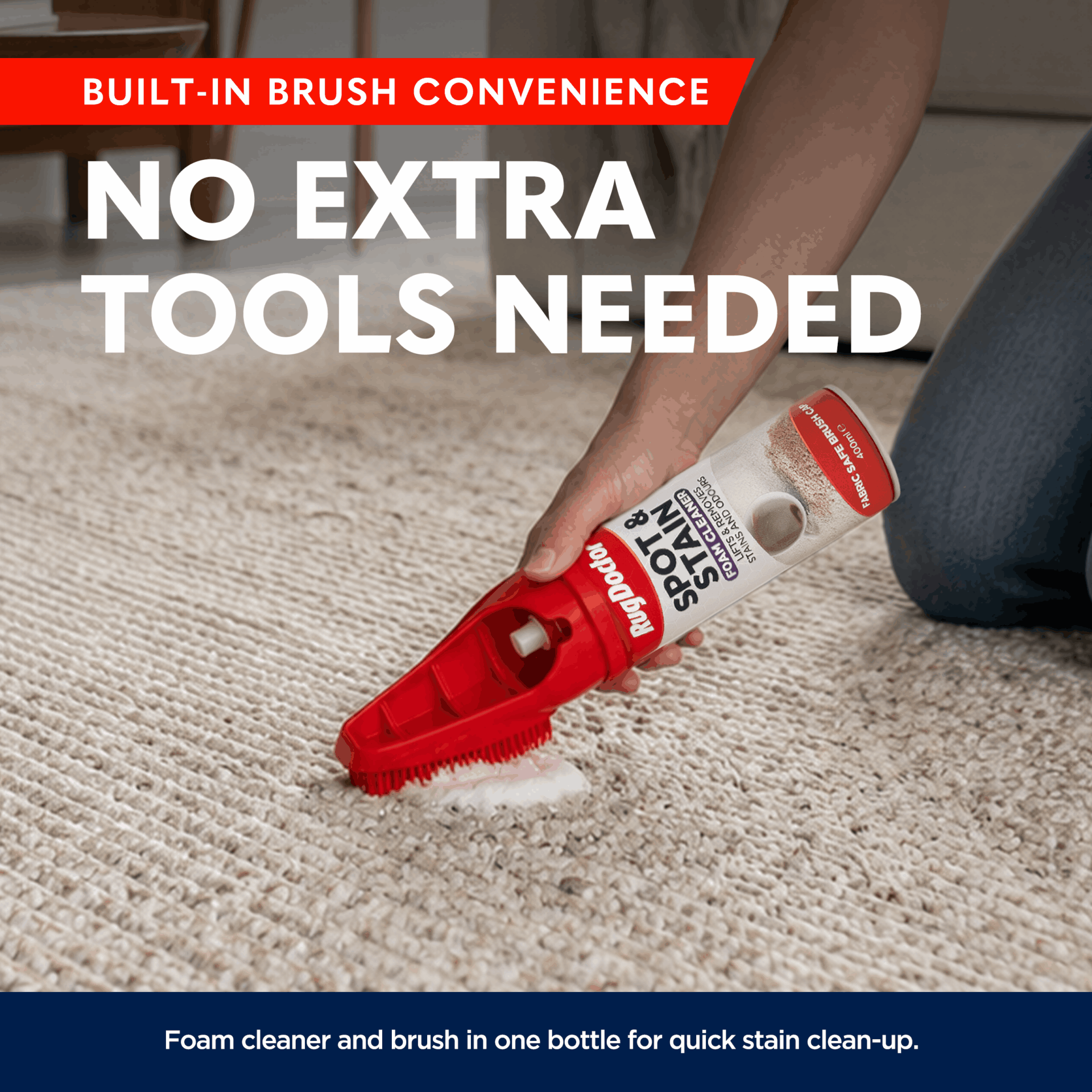 Rug Doctor Spot and Stain Foam Cleaner with Integrated Brush - Image 6