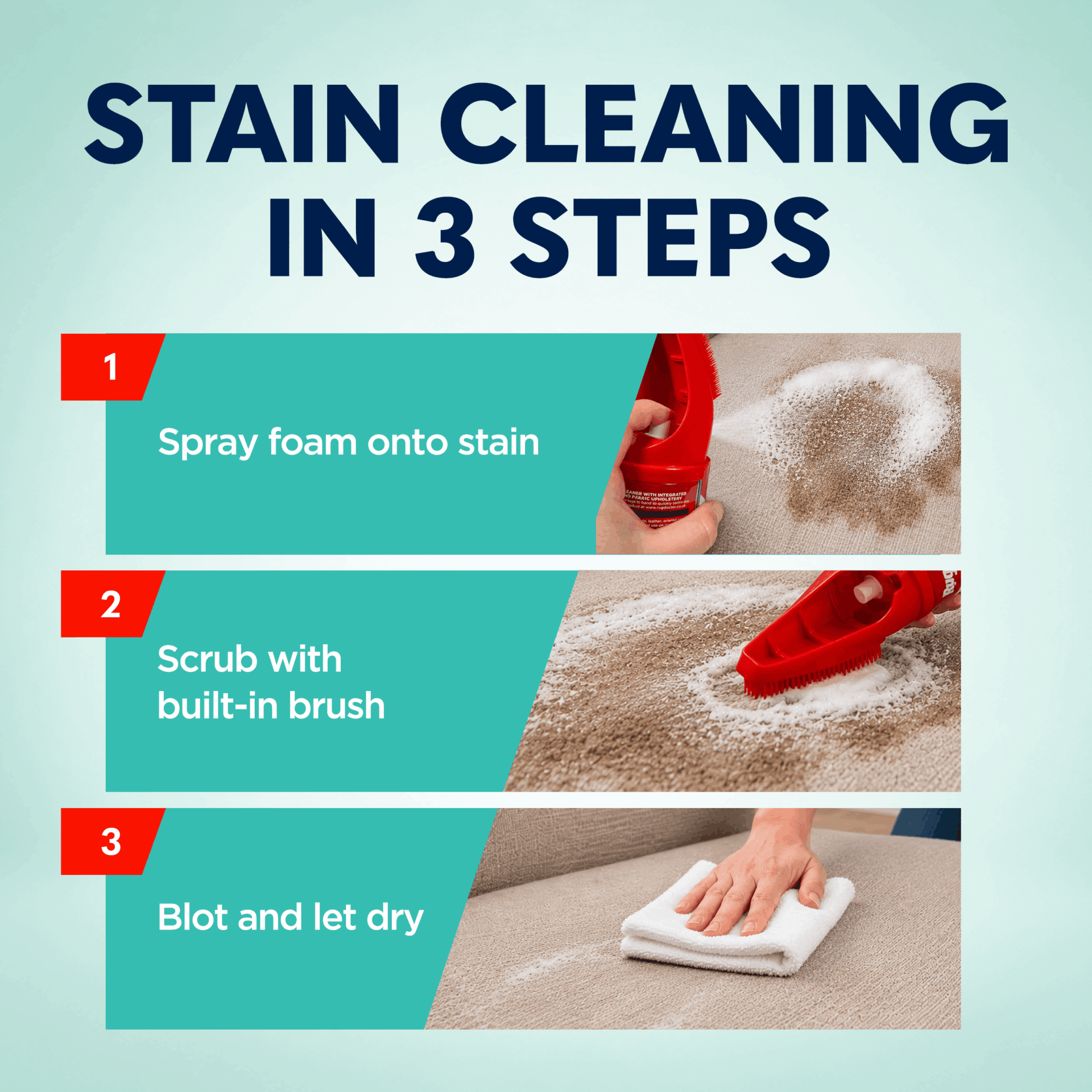 Rug Doctor Spot and Stain Foam Cleaner with Integrated Brush - Image 7